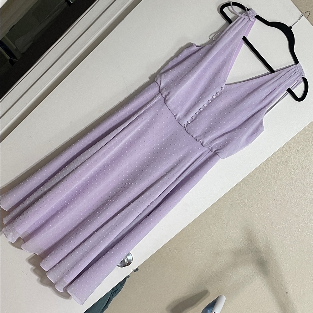 Gal Meets Glam Light Purple Midi Dress